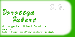 dorottya hubert business card